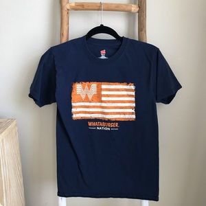 Whataburger Nation Orange Navy Graphic Tee